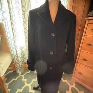 Style & Co. Classic Black Women’s Wool Coat